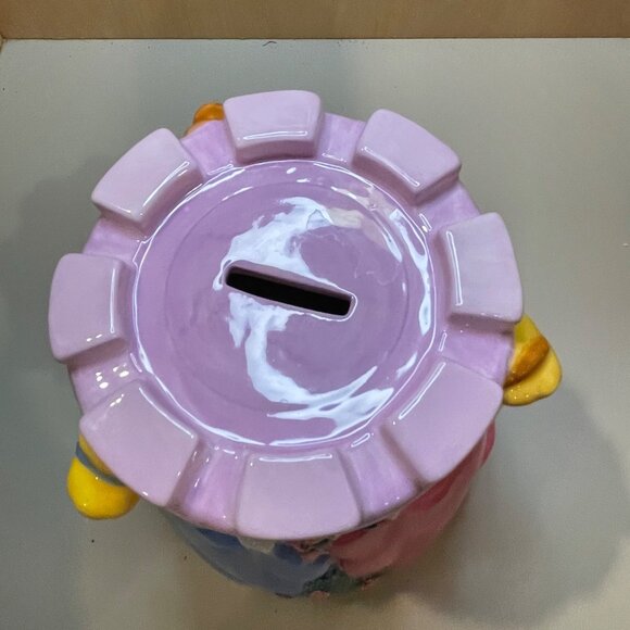 Disney Princess Ceramic Castle Coin Bank Featuring Belle Cinderella & Aurora Mul - Picture 6 of 11